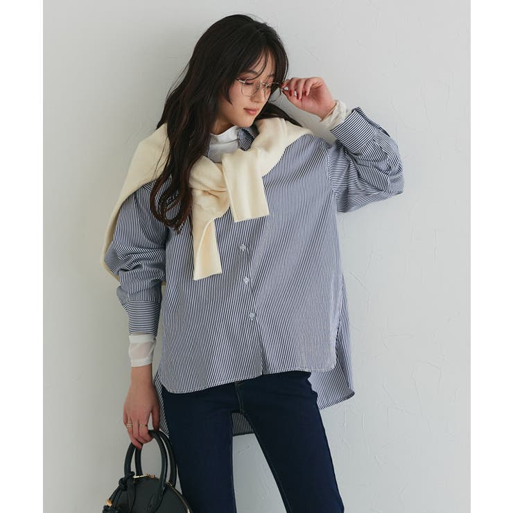 刺繍ストライプシャツ シャツ ストライプ | Pierrot | 詳細画像16 