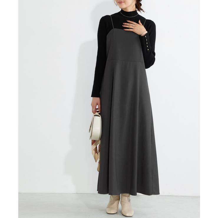 チャコール | フレアキャミワンピース ワンピース キャミワンピ | Pierrot