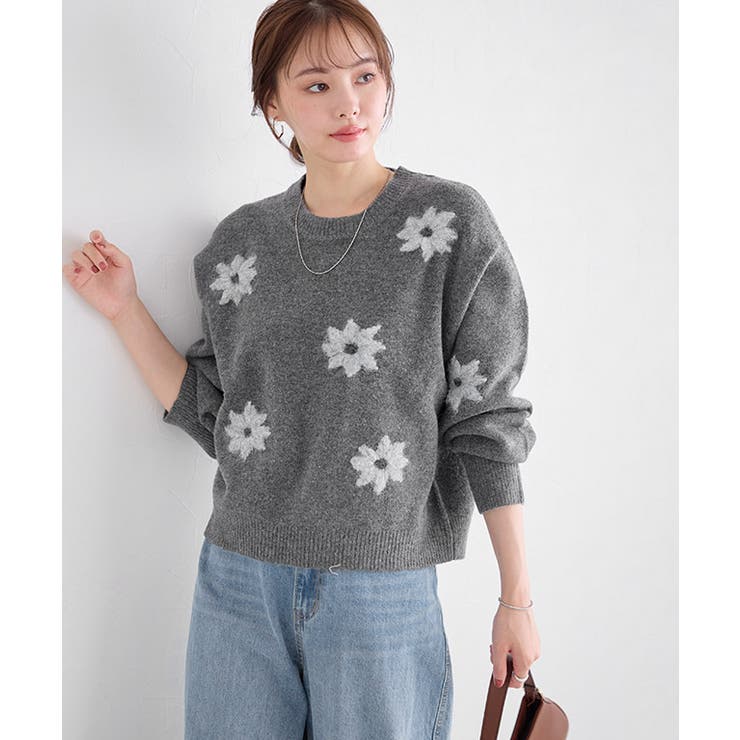 フラワー刺繍ニット ニット 刺繍 | Pierrot | 詳細画像13 