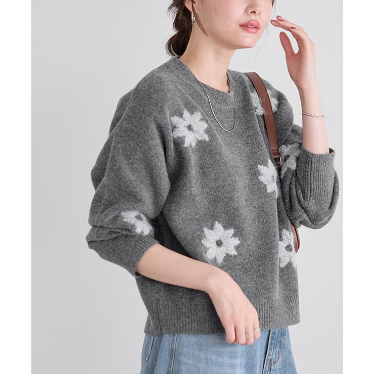 フラワー刺繍ニット ニット 刺繍 | Pierrot | 詳細画像14 