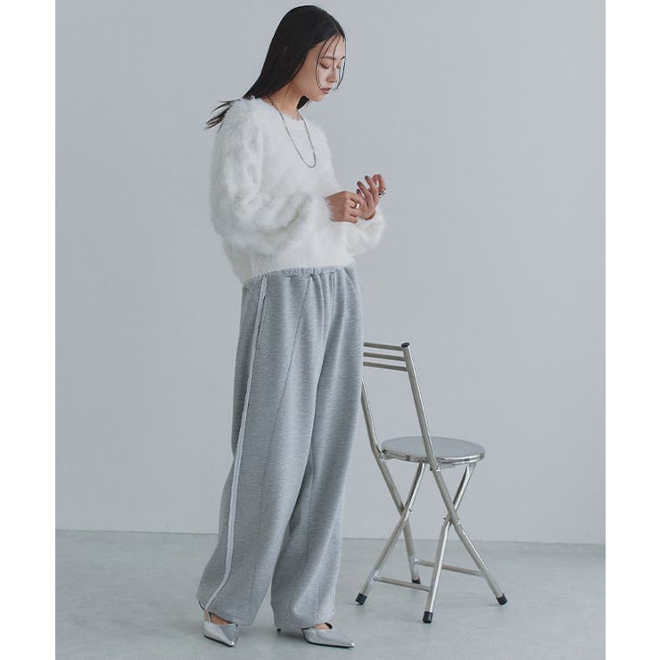 [ECLAM] フェザークロップドニット ニット | Pierrot | 詳細画像19 