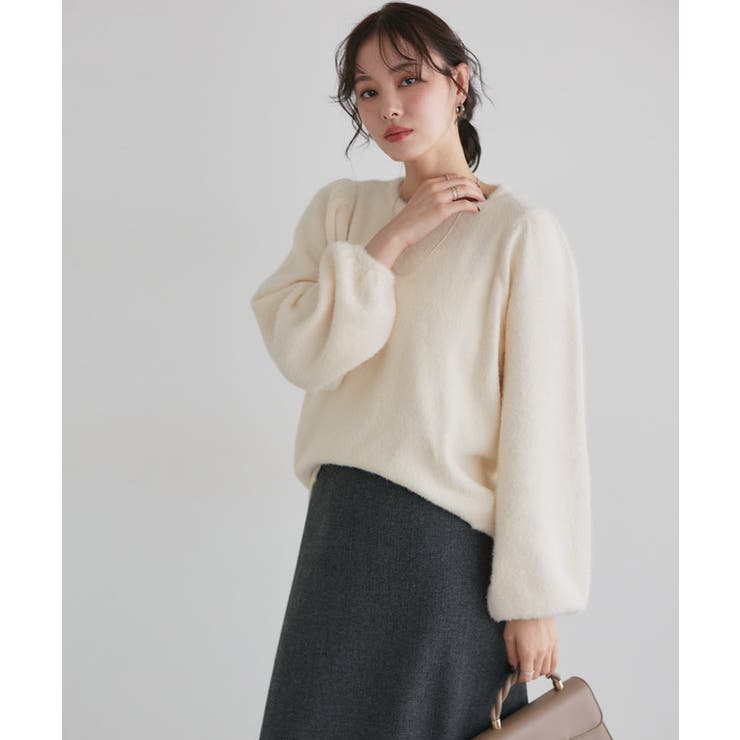 ふんわりシャギーパフスリーブニット ニット パフスリーブ | Pierrot | 詳細画像23 