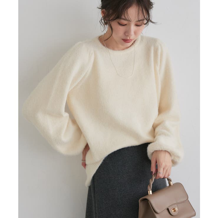 ふんわりシャギーパフスリーブニット ニット パフスリーブ | Pierrot | 詳細画像24 