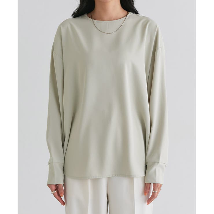 【イージーケア】ジョーゼットTブラウス シンプル 上品 | Pierrot | 詳細画像12 