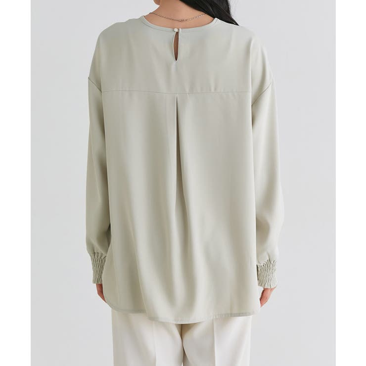 【イージーケア】ジョーゼットTブラウス シンプル 上品 | Pierrot | 詳細画像14 