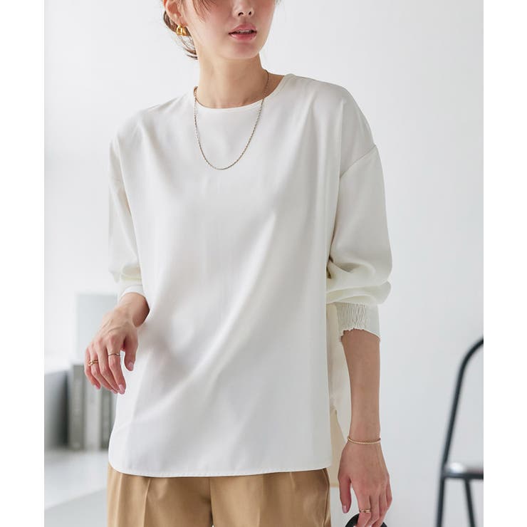 【イージーケア】ジョーゼットTブラウス シンプル 上品 | Pierrot | 詳細画像27 