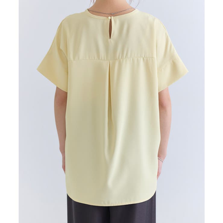 【イージーケア】ジョーゼットドルマンTブラウス 凹凸 シワ | Pierrot | 詳細画像12 