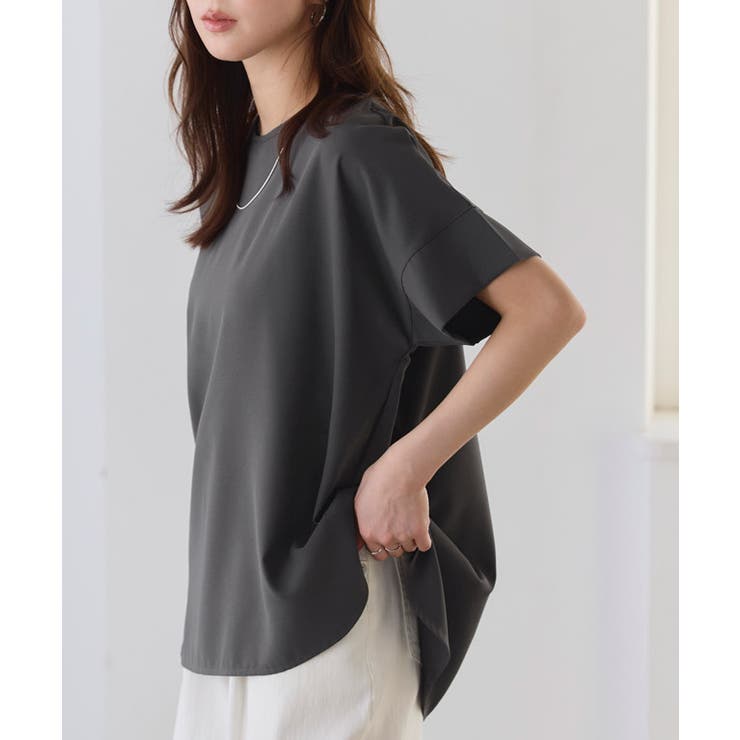 【イージーケア】ジョーゼットドルマンTブラウス 凹凸 シワ | Pierrot | 詳細画像26 