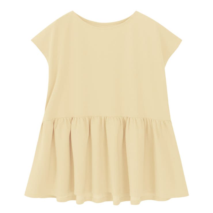 イエロー | フレンチスリーブフレアTブラウス ブラウス Tブラウス | Pierrot