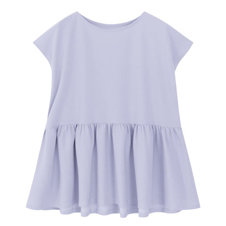 アイスブルー | フレンチスリーブフレアTブラウス ブラウス Tブラウス | Pierrot