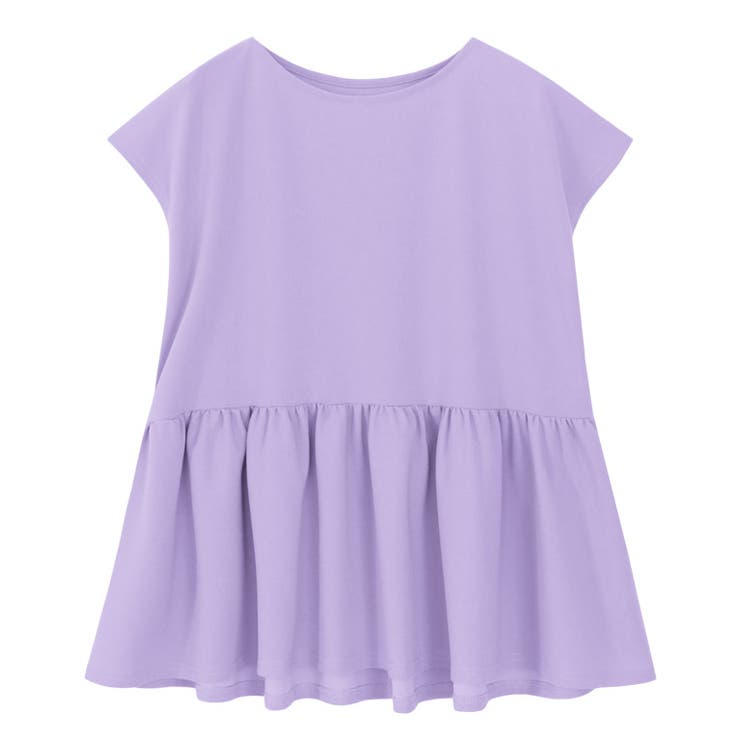 ラベンダー | フレンチスリーブフレアTブラウス ブラウス Tブラウス | Pierrot