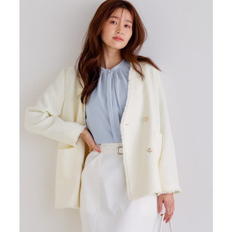 2wayネックデザインTブラウス ブラウス 2way | Pierrot | 詳細画像21 