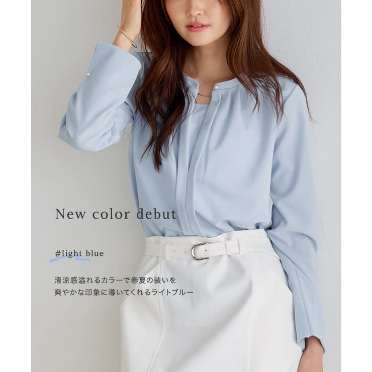 2wayネックデザインTブラウス ブラウス 2way | Pierrot | 詳細画像2 