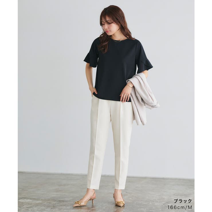 美品✨ルネ 2023年 チューリップ ブラウス TISSUE ギャザー 34 ドットサイドギャザーブラウス | 2024 AW Collection| yori
