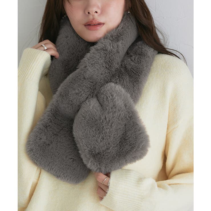 グレージュ | エコファーティペット ティペット エコファー | Pierrot