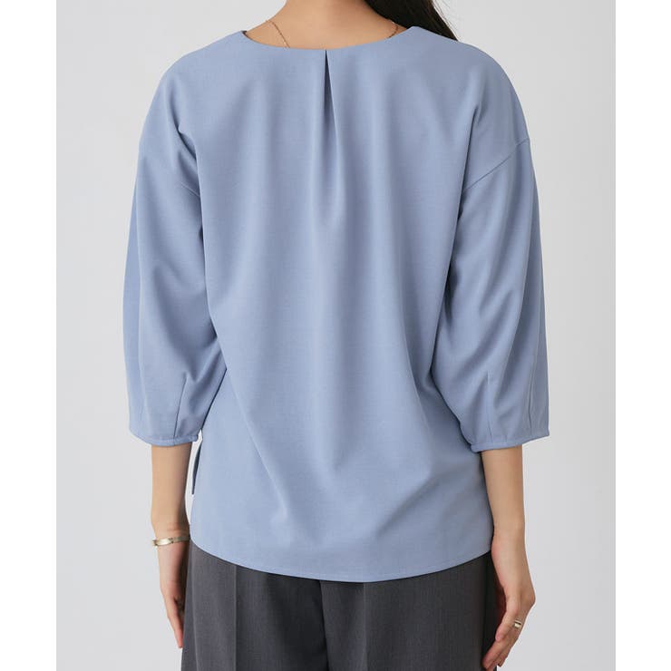 ランタンスリーブキーネックTブラウス Tブラウス カットジョーゼット | Pierrot | 詳細画像11 