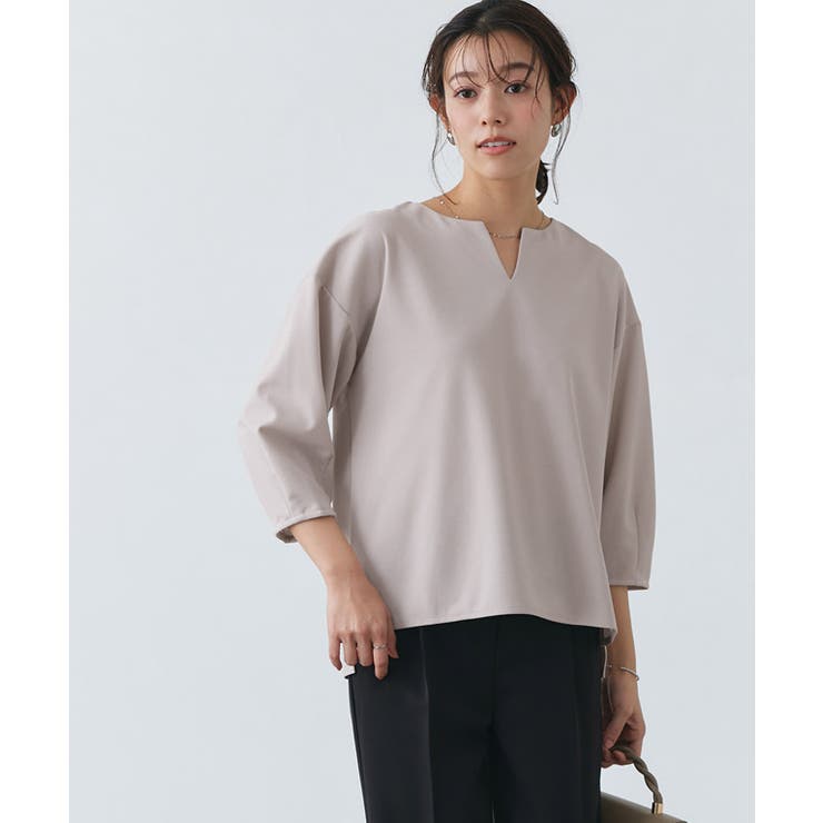 ランタンスリーブキーネックTブラウス Tブラウス カットジョーゼット | Pierrot | 詳細画像27 