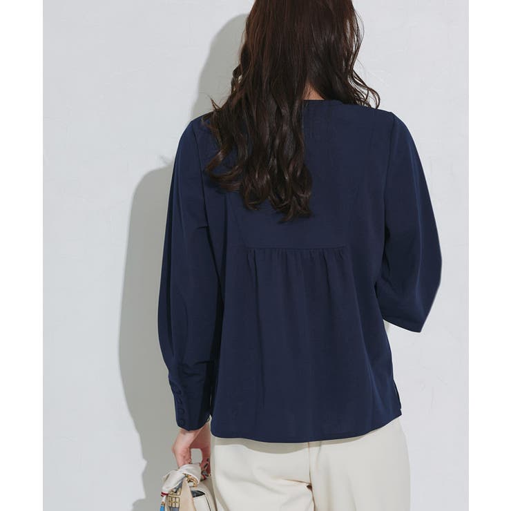 ピンタックデザインキーネックTブラウス ブラウス ピンタック | Pierrot | 詳細画像25 