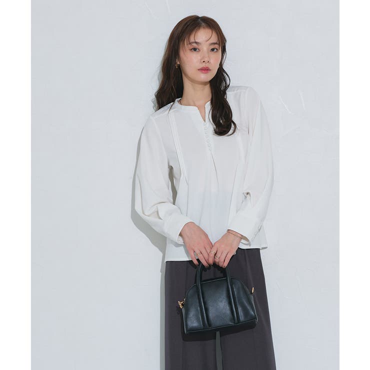 ピンタックデザインキーネックTブラウス ブラウス ピンタック | Pierrot | 詳細画像27 