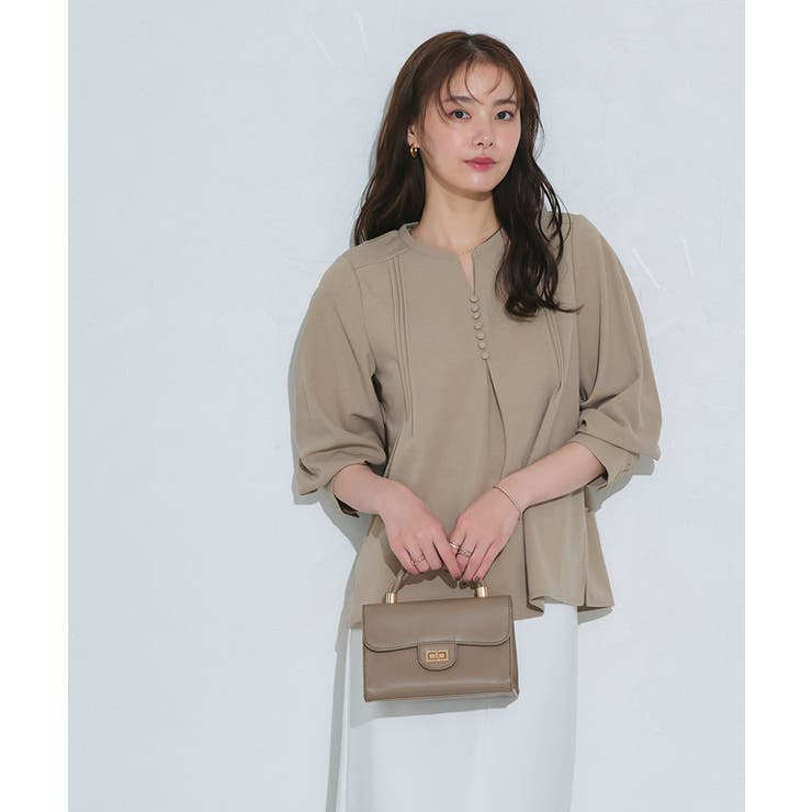 ピンタックデザインキーネックTブラウス ブラウス ピンタック | Pierrot | 詳細画像31 