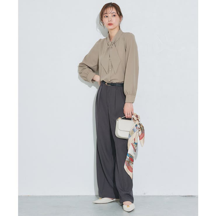 ボウタイデザインTブラウス ブラウス ボウタイ | Pierrot | 詳細画像33 