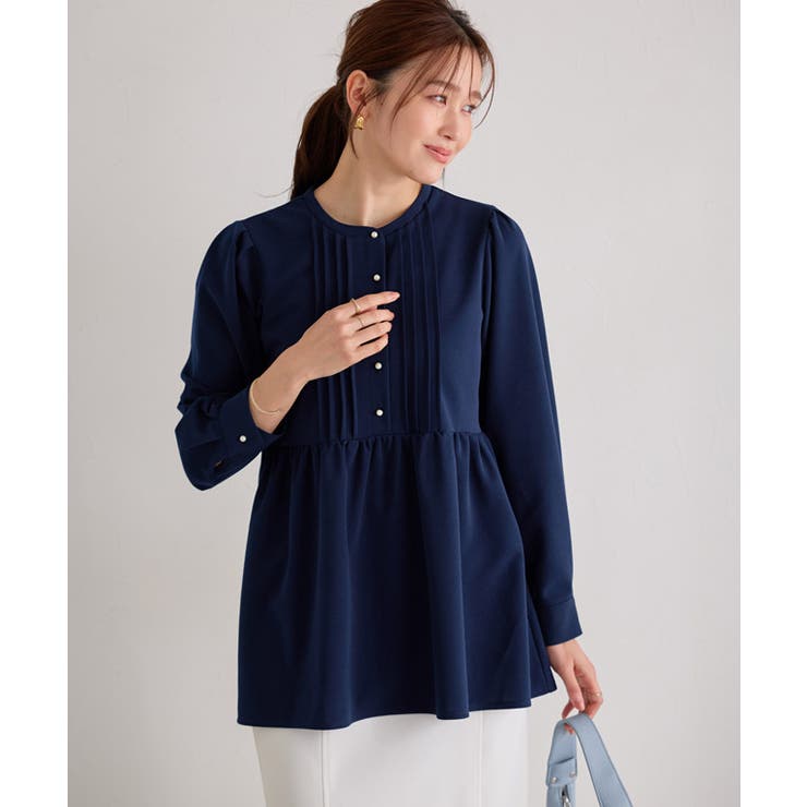 ピンタックパールフレアTブラウス ブラウス 伸縮性 | Pierrot | 詳細画像27 