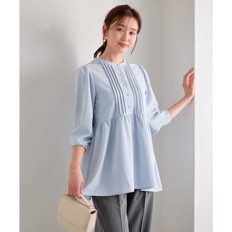 ピンタックパールフレアTブラウス ブラウス 伸縮性 | Pierrot | 詳細画像34 