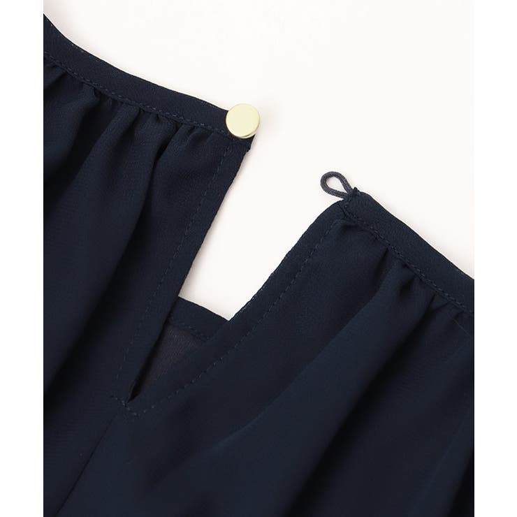 【機能インナー付き】ウエストシャーリングシフォンブラウス シフォンブラウス コー… | Pierrot | 詳細画像15 