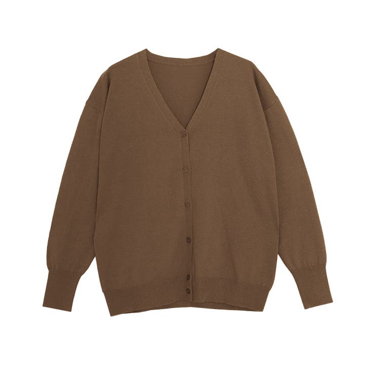 ブラウン | 多機能ニットカーディガン カーディガン ニット | Pierrot