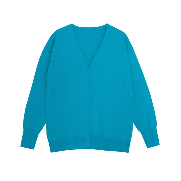 ブルー | 多機能ニットカーディガン カーディガン ニット | Pierrot