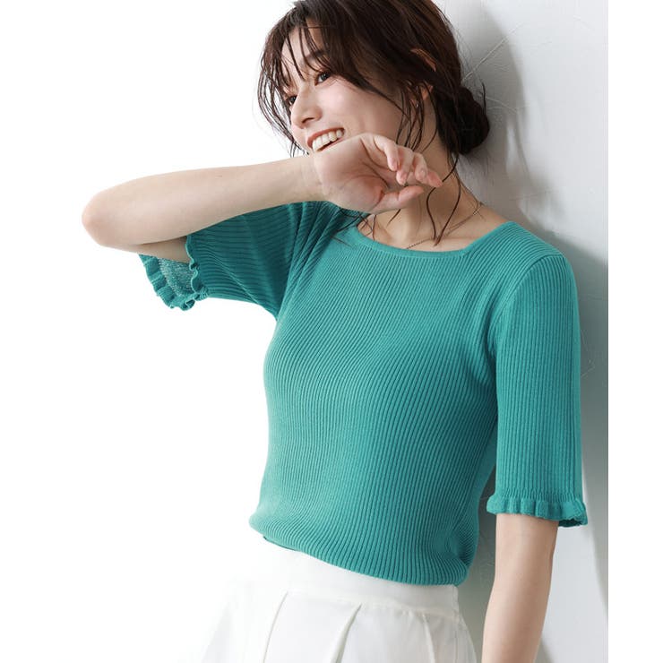 ルネ / フリル襟 リブニット 長袖 ピンク 34 パールボタン 通勤 セーター 楽天市場】1,000円OFFクーポン10/15まで☆ショルダーパール