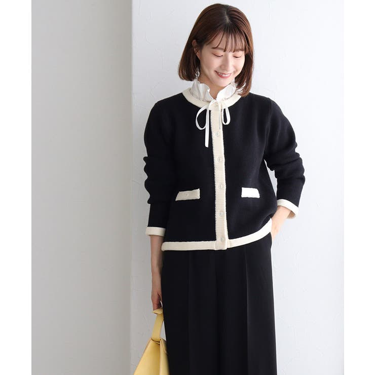 配色ニットジャケット ニット ジャケット | Pierrot | 詳細画像27 