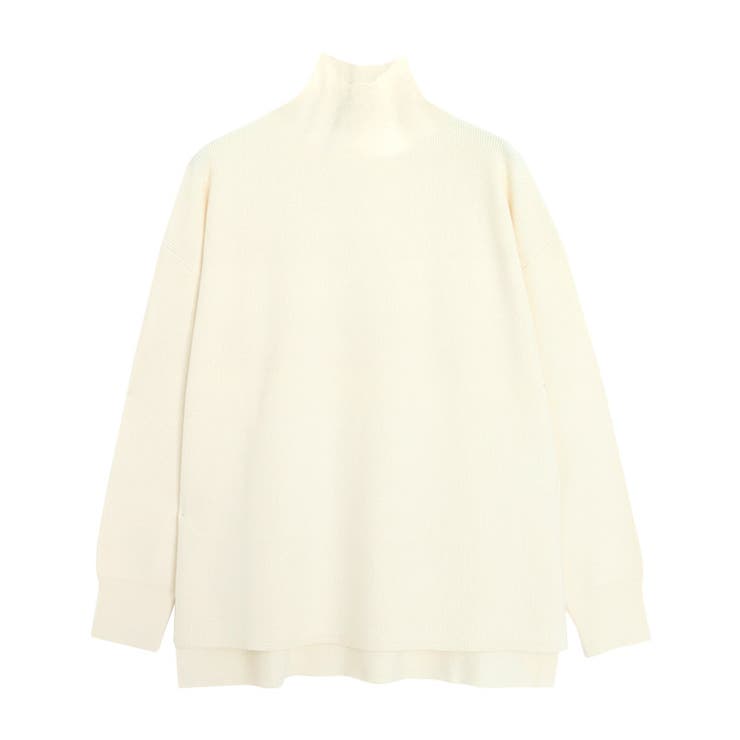 アイボリー | [吸湿発熱] 選べるネックサイドスリットニット ニット | Pierrot