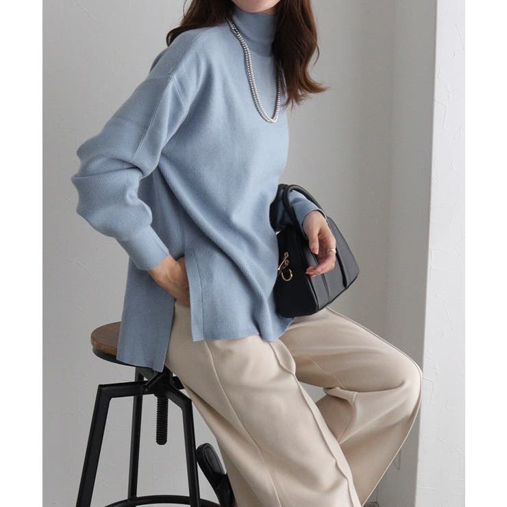 [吸湿発熱] 選べるネックサイドスリットニット ニット | Pierrot | 詳細画像22 