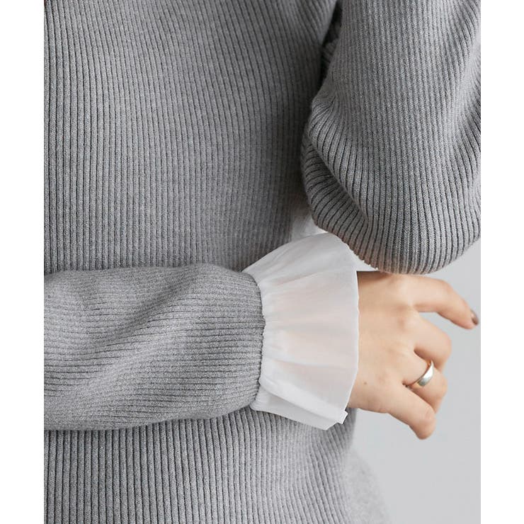 選べる袖デザインリブニット ニット 細リブ | Pierrot | 詳細画像6 