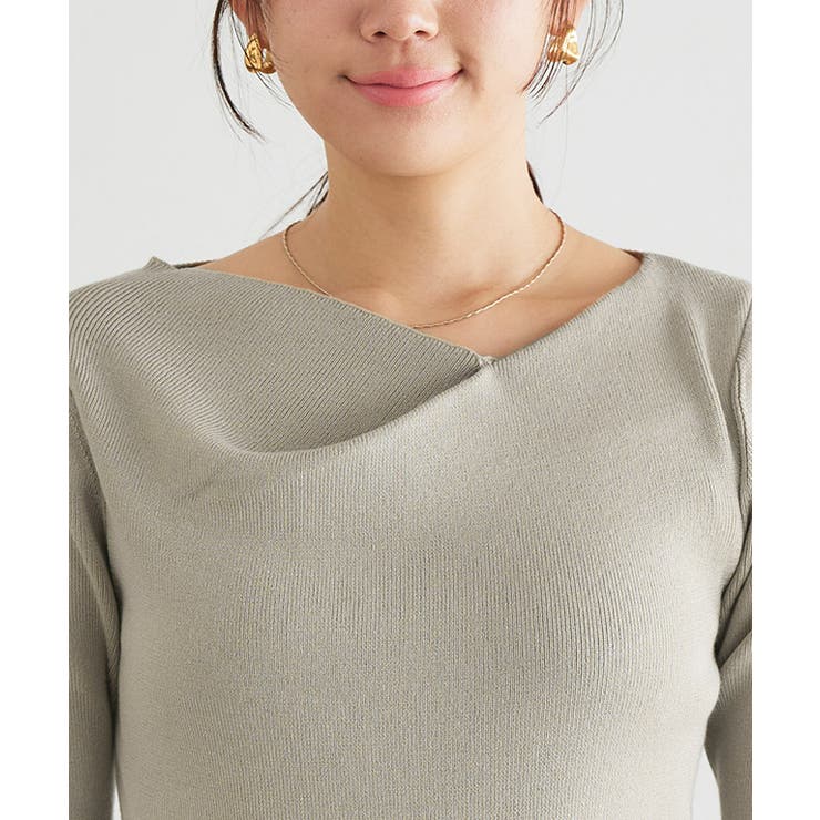 ドレープ風ニット ニット ドレープ | Pierrot | 詳細画像4 