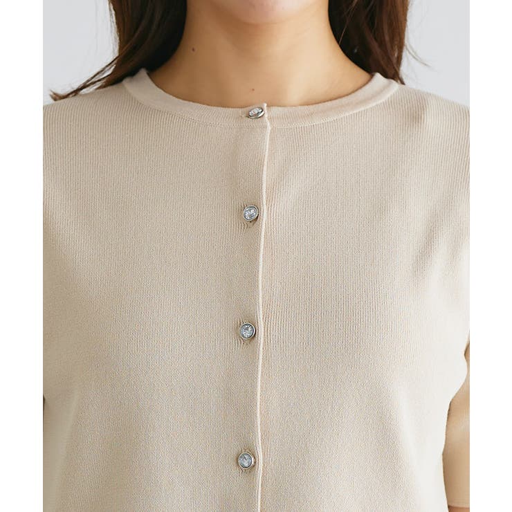 ビジューボタンニットカーディガン カーディガン ニット | Pierrot | 詳細画像4 