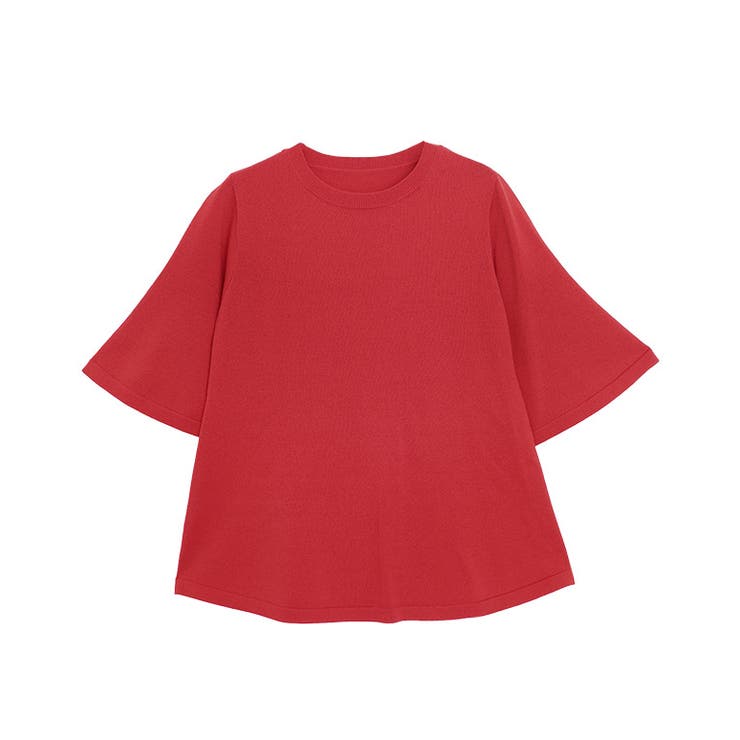 レッド | フレアスリーブAラインニット ニット フレア袖 | Pierrot