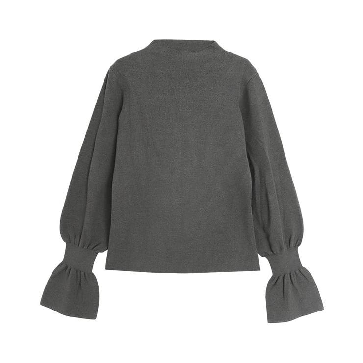 チャコール | キャンディボリュームスリーブニット ニット キャンディデザイン | Pierrot