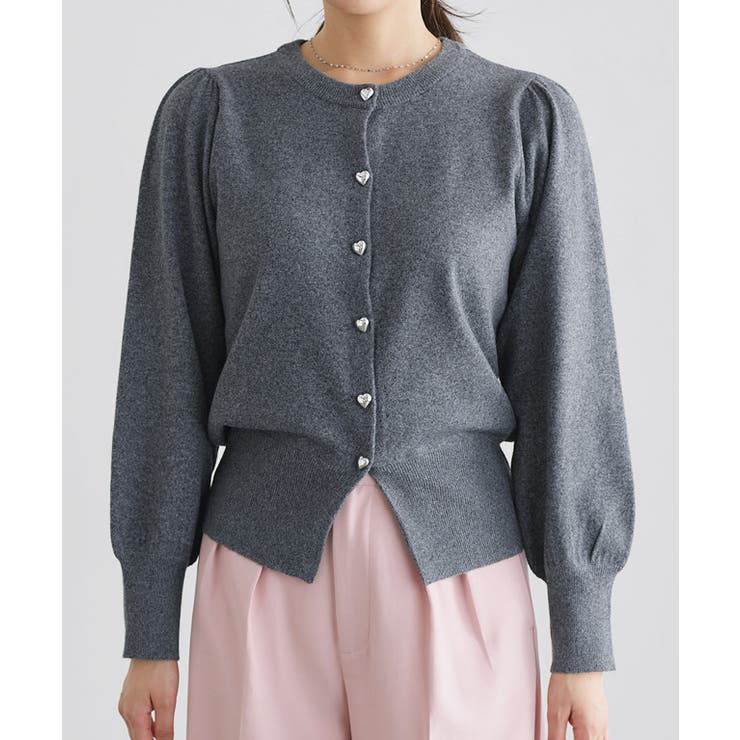 ハートボタンニットカーディガン カーディガン ニット | Pierrot | 詳細画像7 