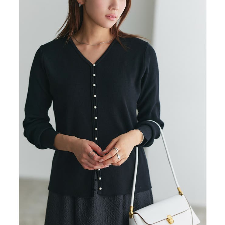 ちびパールアクセントカーディガン カーディガン ニット | Pierrot | 詳細画像19 