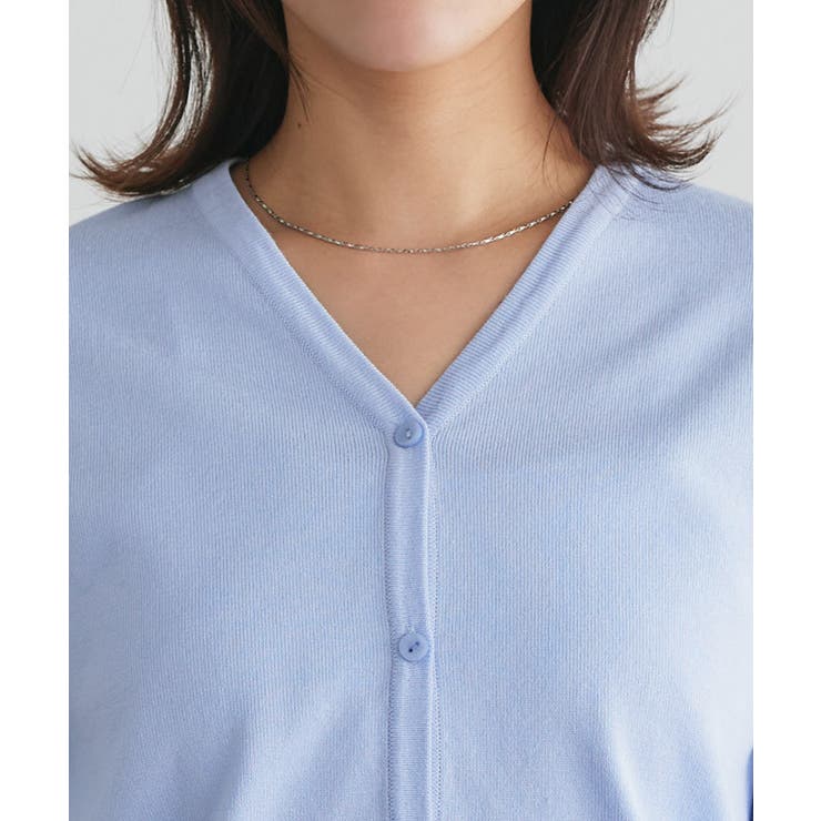 多機能ニット5分袖カーディガン カーディガン ニット | Pierrot | 詳細画像4 