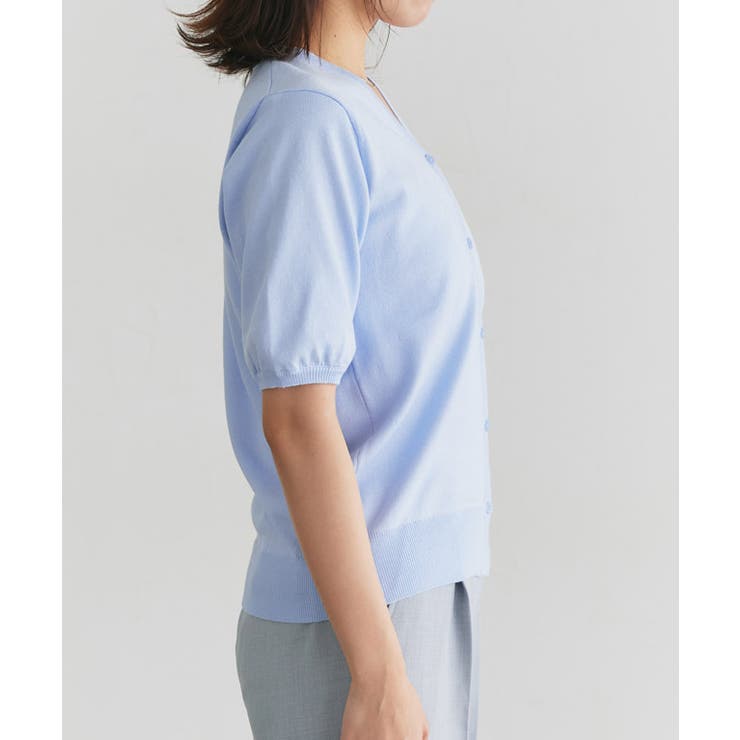 多機能ニット5分袖カーディガン カーディガン ニット | Pierrot | 詳細画像7 