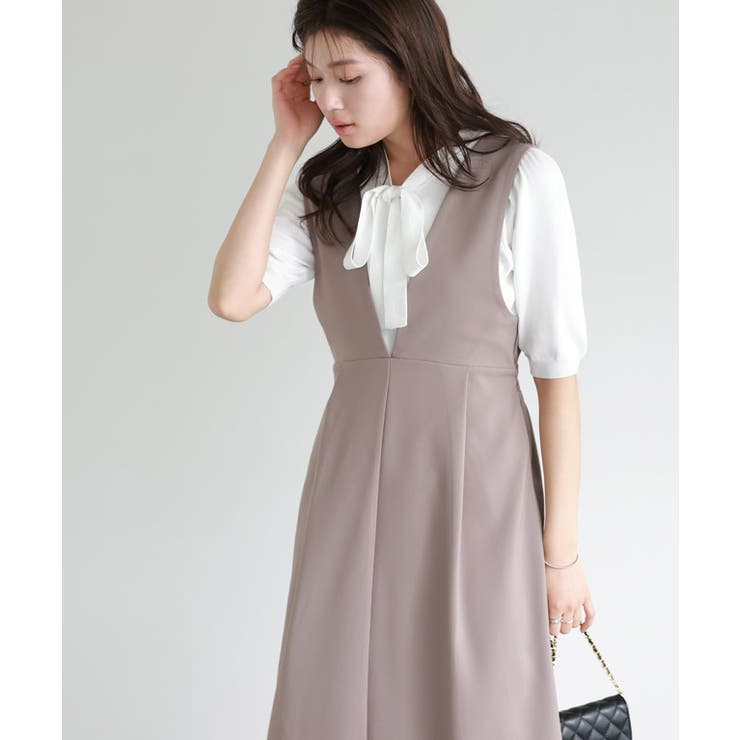 オフホワイト | 接触冷感2wayリボンニット ニット 接触冷感 | Pierrot