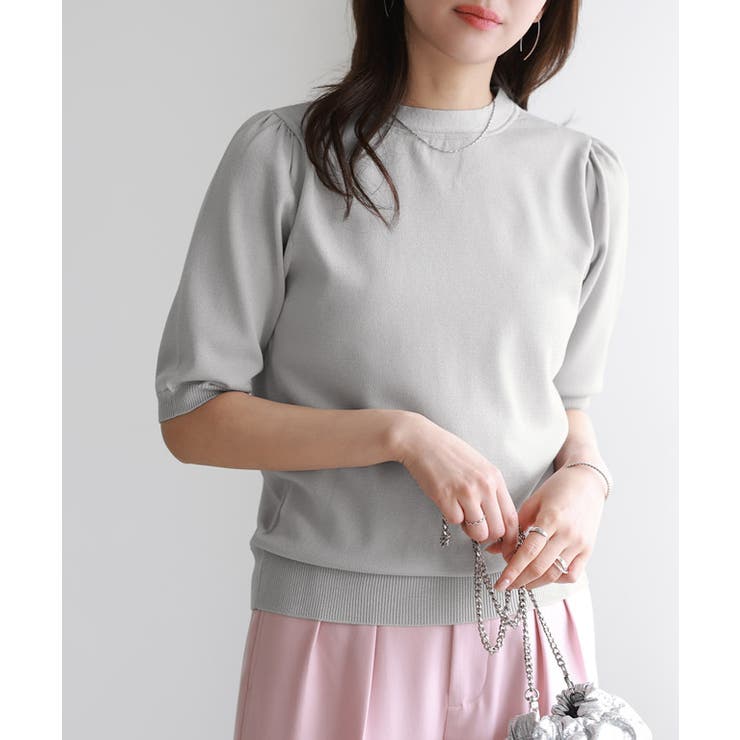 グレー | 接触冷感2wayリボンニット ニット 接触冷感 | Pierrot