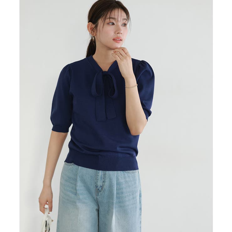 接触冷感2wayリボンニット ニット 接触冷感 | Pierrot | 詳細画像24 