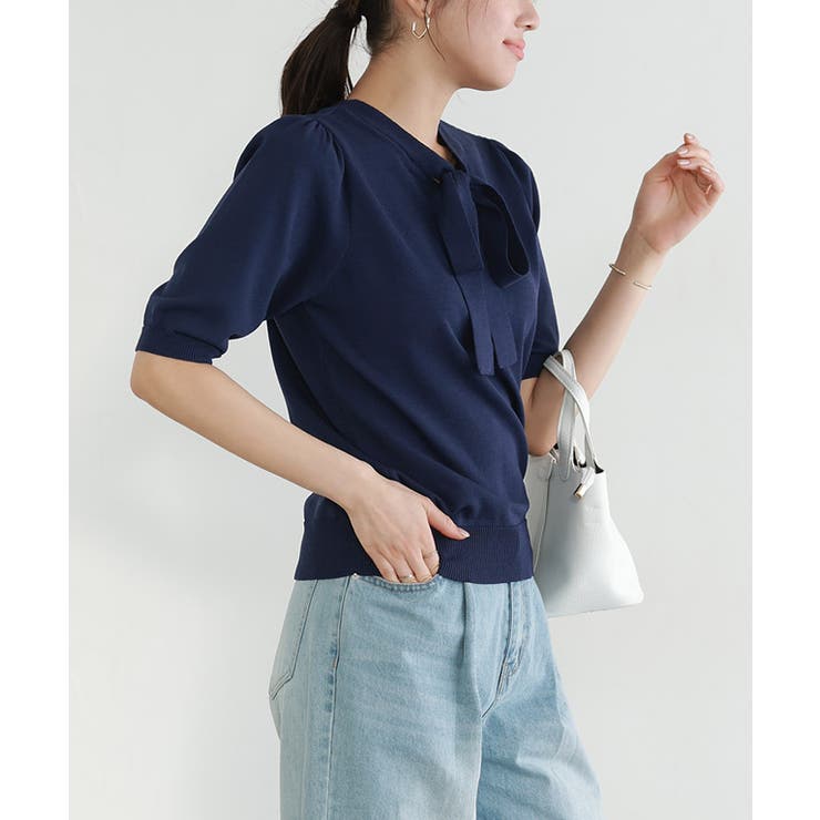 接触冷感2wayリボンニット ニット 接触冷感 | Pierrot | 詳細画像25 