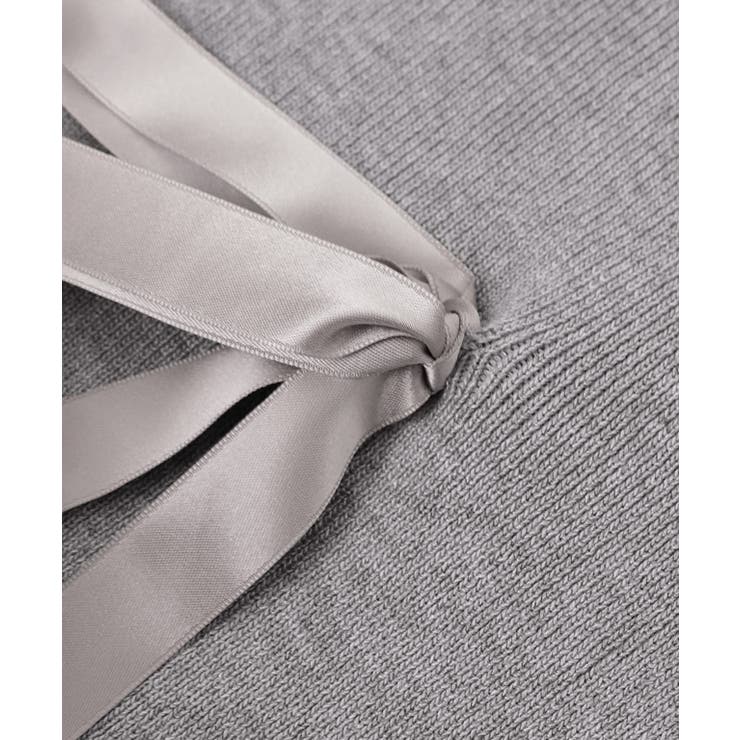 リボンモチーフノースリーブニット ニット ノースリーブ | Pierrot | 詳細画像9 