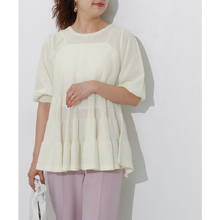 シアーティアードニット ニット シアー素材 | Pierrot | 詳細画像26 