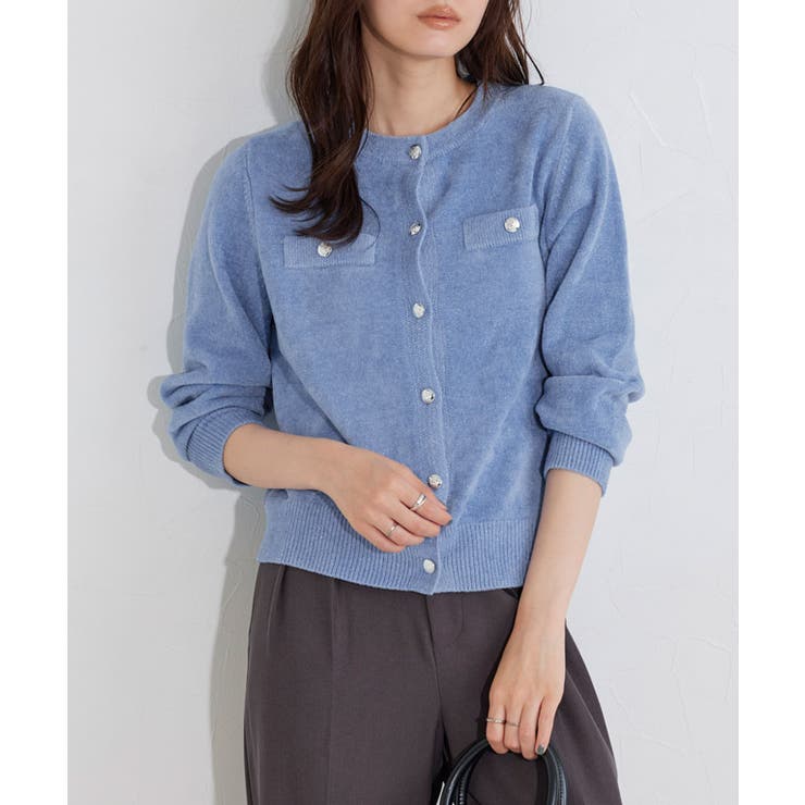 ラメベロアニットカーディガン カーディガン ニット | Pierrot | 詳細画像14 